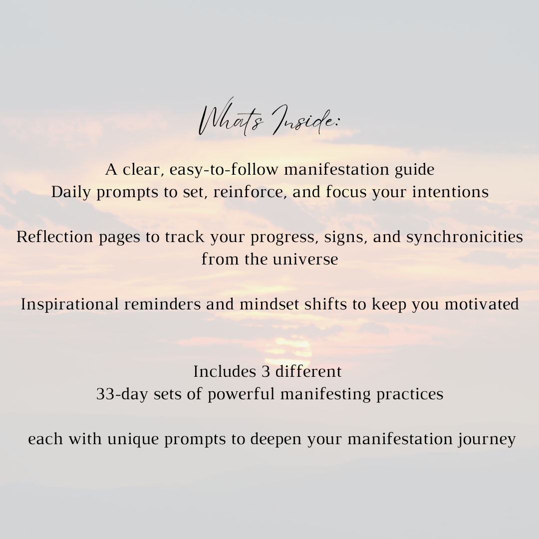 Downloadable + Printable Manifestation Journal